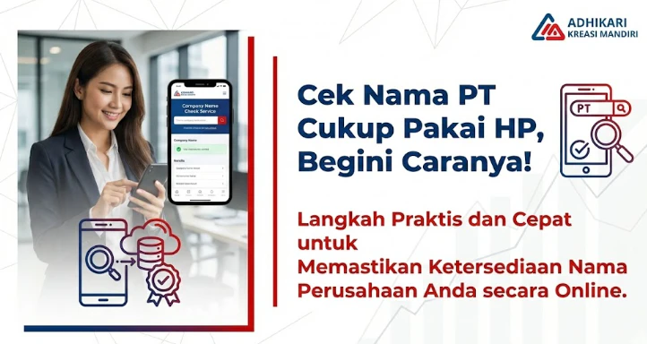 Cek Nama PT Cukup Pakai HP, Begini Caranya