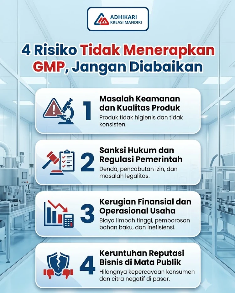 risiko dapak tidak GMP